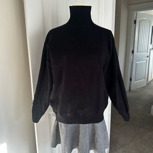 & Other Stories Black Relaxed Fit Turtleneck Sweater